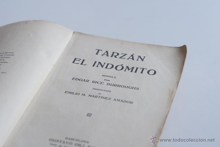 Libros antiguos: Tarz&aacute;n el ind&oacute;mito - Edgar Rice Burroughs  1927 - Foto 3