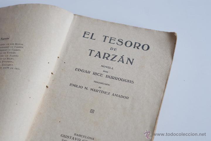 Libros antiguos: El tesoro de Tarz&aacute;n - Edgar Rice Burroughs 1927 - Foto 3