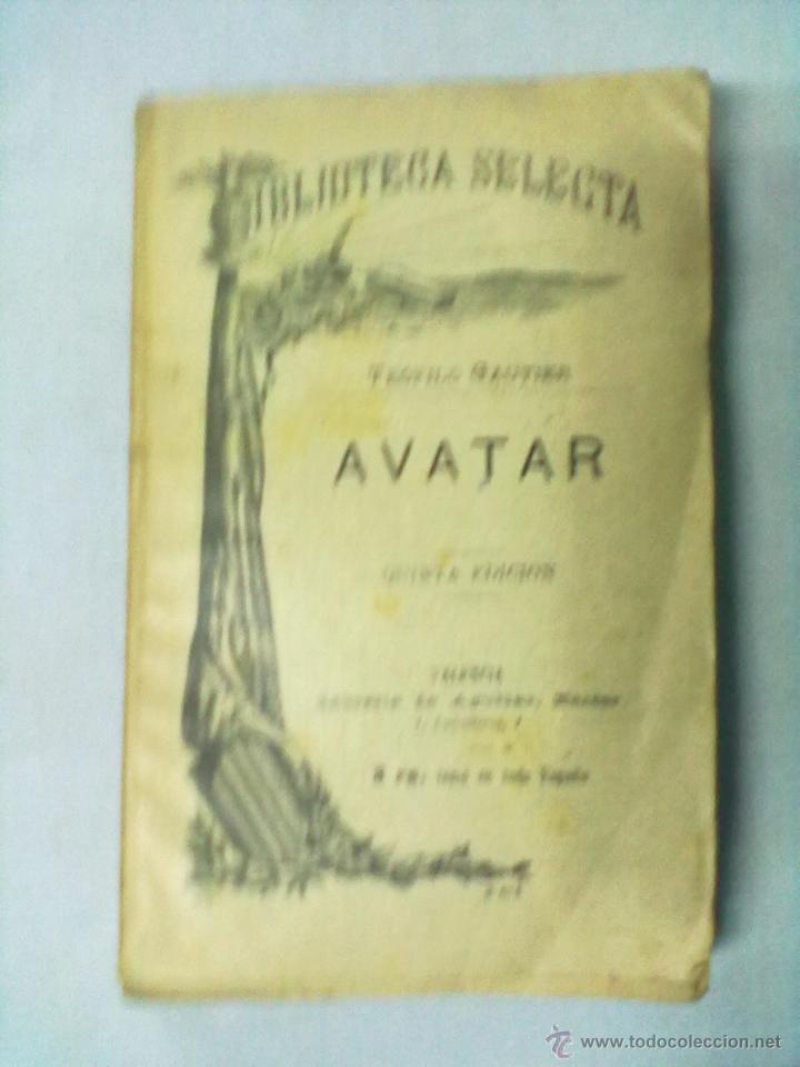 Libros antiguos: TEOFILO GAUTIER AVATAR - Foto 1