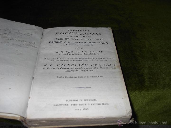 Libros antiguos: HISPANO-LATINUS-PERGAMINO-A&Ntilde;O1826 - Foto 2
