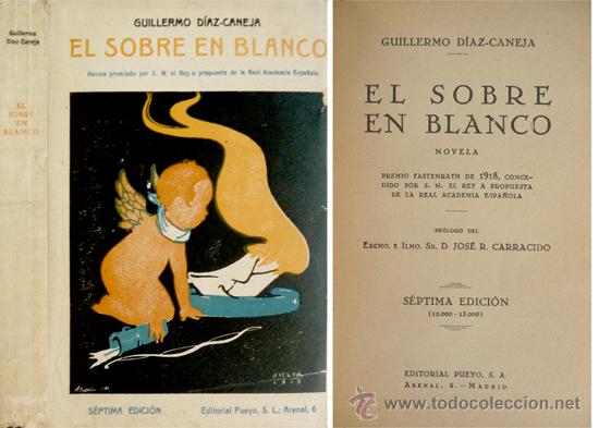 Libros antiguos: D&Iacute;AZ CANEJA, Guillermo.  El sobre en blanco.  1929. - Foto 1