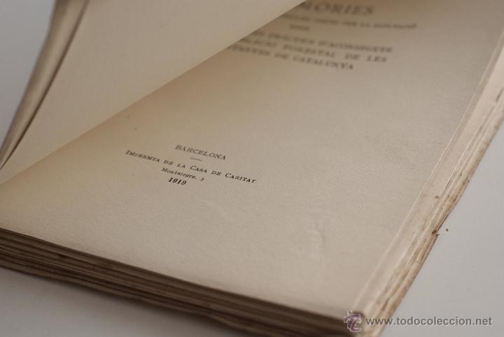 Libros antiguos: Diputaci&oacute; Barcelona - Mem&ograve;ries sobre mitjans m&eacute;s pr&agrave;ctics daconseguir la repoblaci&oacute; forestal  1919 - Foto 4