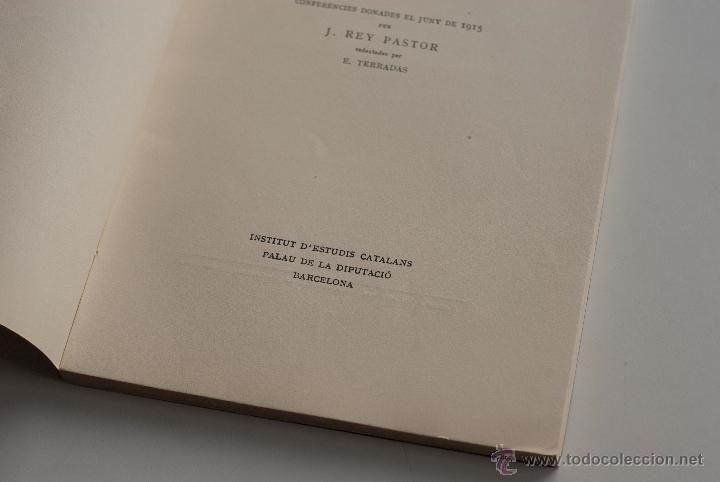 Libros antiguos: Institut de ci&egrave;ncies - Teor&iacute;a de la representaci&oacute; conforme - J. Rey Pastor  1915 - Foto 3