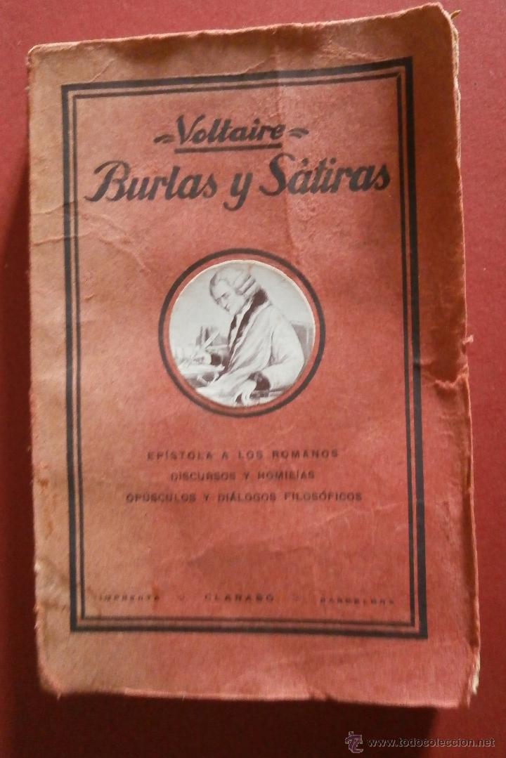 Libros antiguos: Burlas y s&aacute;tiras. Voltaire - Foto 1