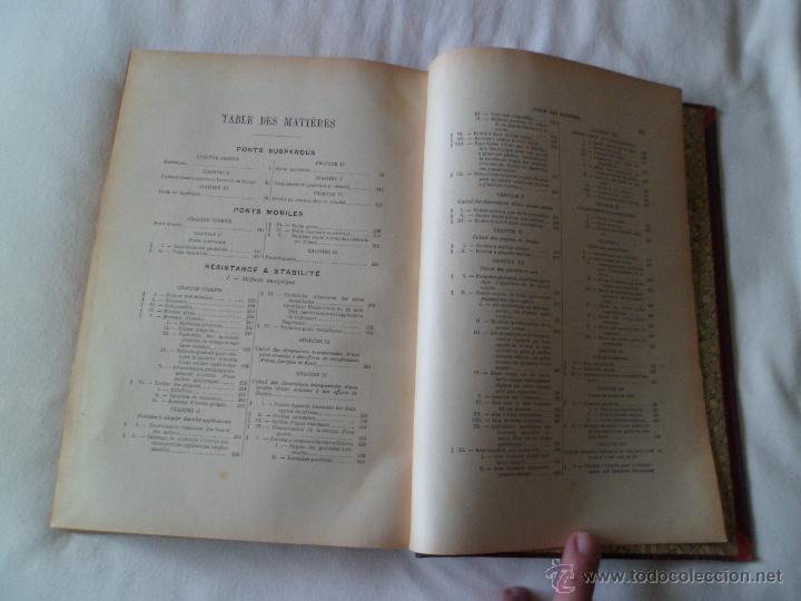Libros antiguos: LIBRO: CHAIX: TRAIT&Eacute; DES PONTS TOMO 2 (&iquest;1890?) - Foto 2