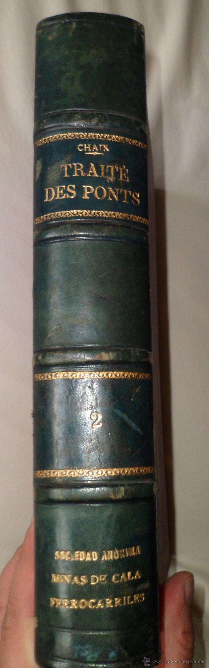 Libros antiguos: LIBRO: CHAIX: TRAIT&Eacute; DES PONTS TOMO 2 (&iquest;1890?) - Foto 5