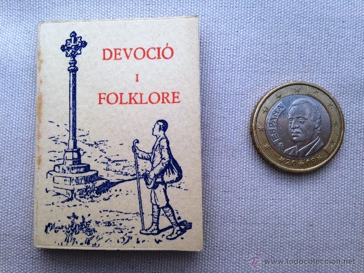 Libros antiguos: LIBRO MINIATURA - DEVOCI&Oacute; I FOLKLORE - BARCELONA, 1935 - TEXTO EN CATAL&Aacute;N - Foto 1