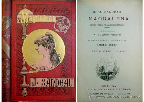 Libros antiguos: SANDEAU, Jules. Magdalena. (Hacia 1900). - Foto 1