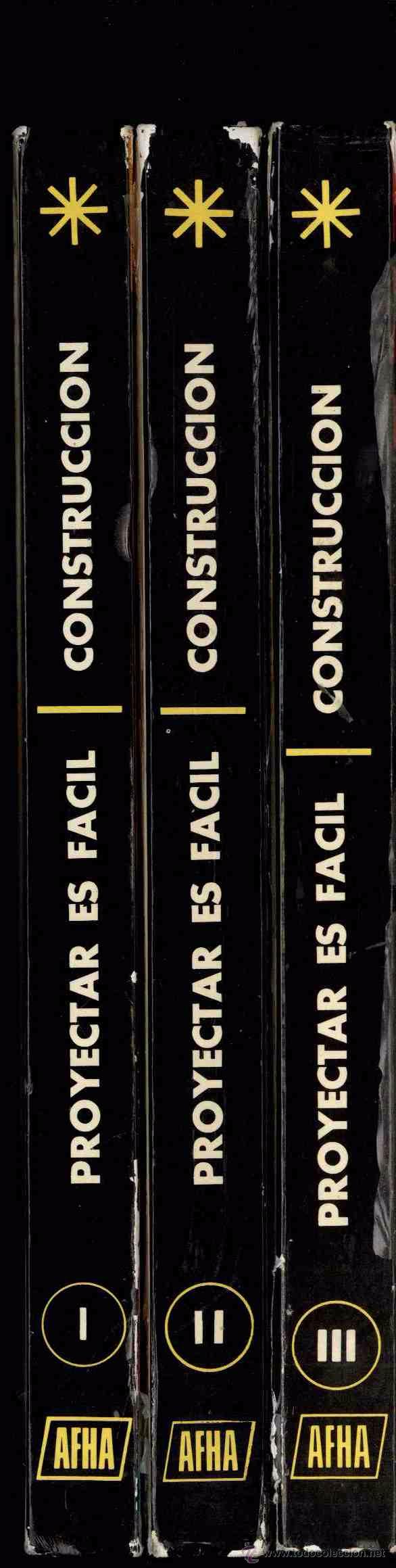 Libros antiguos: PROYECTAR ES FACIL. CONSTRUCCION. EDITORIAL AFHA. - Foto 1