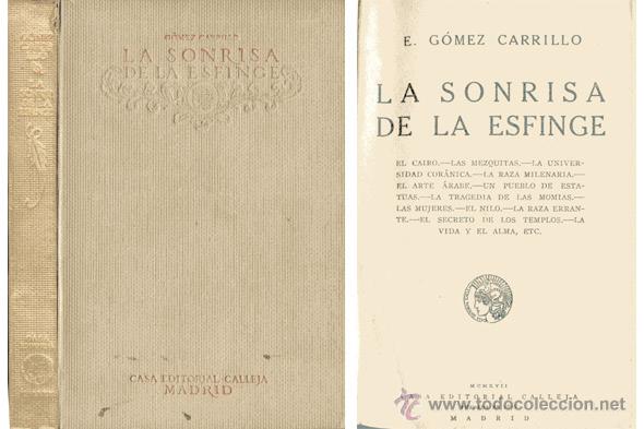 Libros antiguos: G&Oacute;MEZ CARRILLO, Enrique.  La Sonrisa de la Esfinge.  1917. - Foto 1