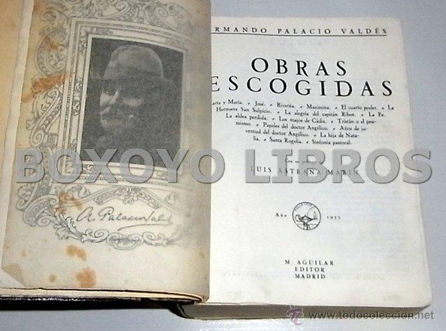 Libros antiguos: PALACIO VALD&Eacute;S, Armando. Obras Escogidas - Foto 2