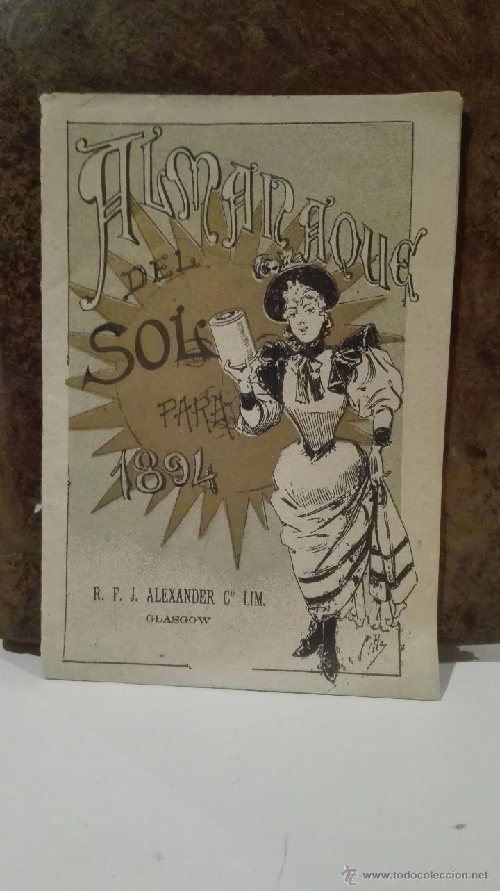 Libros antiguos: ALMANAQUE DEL SOL A&Ntilde;O 1894 (MUY RARO) - Foto 1