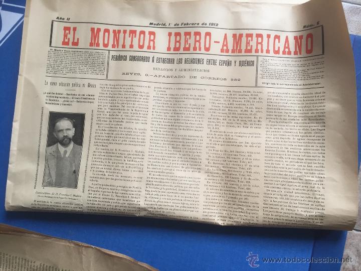 Livres anciens: periodico de febrero de 1912 ,intacto,como eran noticias frescas en 2 hojas escritas por ambos lados