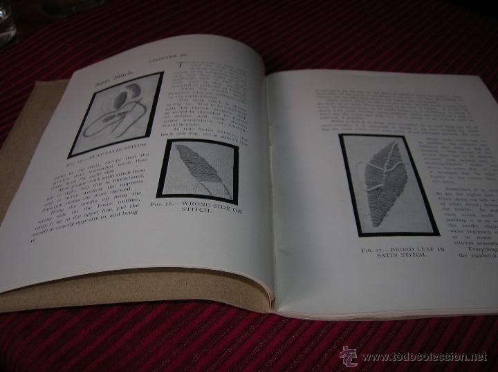 Libros antiguos: Muy antiguo y raro libro para aprender a bordar.en ingl&eacute;s - Foto 2