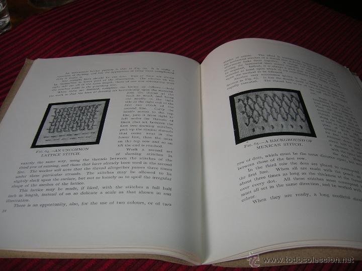 Libros antiguos: Muy antiguo y raro libro para aprender a bordar.en ingl&eacute;s - Foto 6