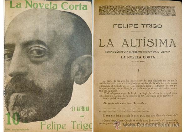 Libros antiguos: TRIGO, Felipe. La Alt&iacute;sima. 1916. - Foto 1