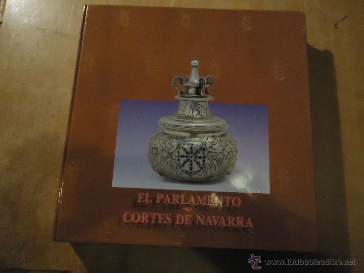 Libros antiguos: EL PARLAMENTO O CORTES DE NAVARRA  GRAN LIBRO - Foto 8