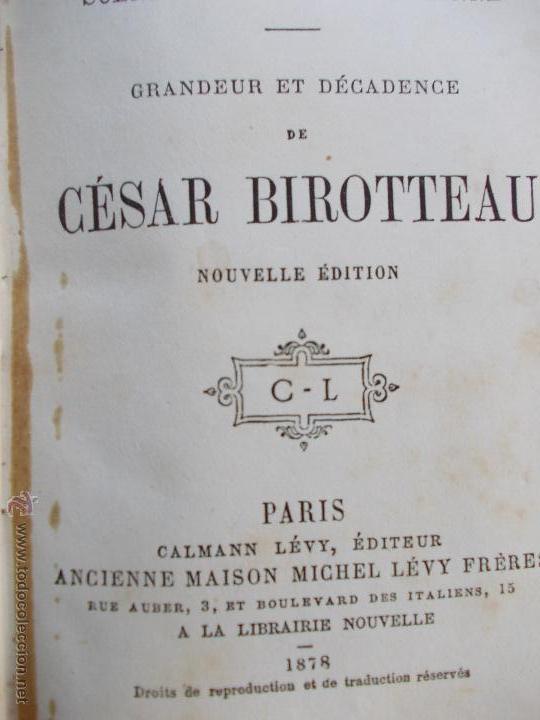 Libros antiguos: C&eacute;sar Birotteau  1.857 - Foto 2