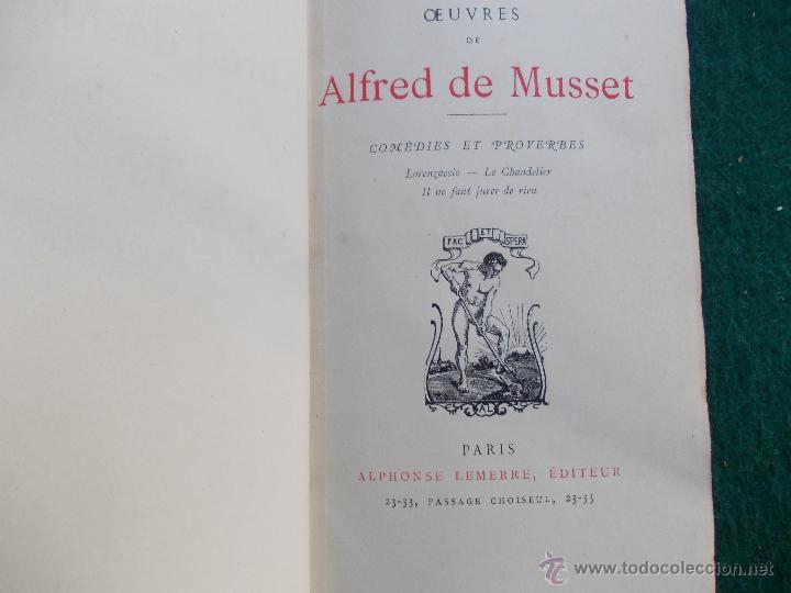 Libros antiguos: Alfred de Musset   1854 - Foto 1