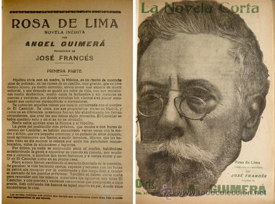 Libros antiguos: GUIMER&Aacute;, Angel.  Rosa de Lima.  1917. - Foto 1