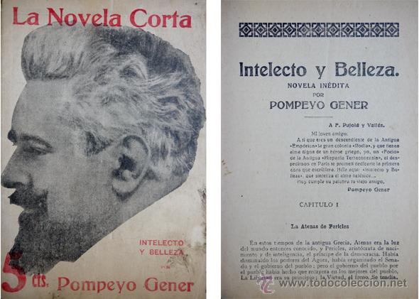 Libros antiguos: GENER, Pompeyo.  Intelecto y Belleza.  1916. - Foto 1