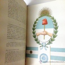 Libros antiguos: EL ESCUDO Y LOS COLORES NACIONALES. (E. S. ZEBALLOS) BUENOS AIRES,1900. CROMOLITOGRAFIA. Lote 54294709