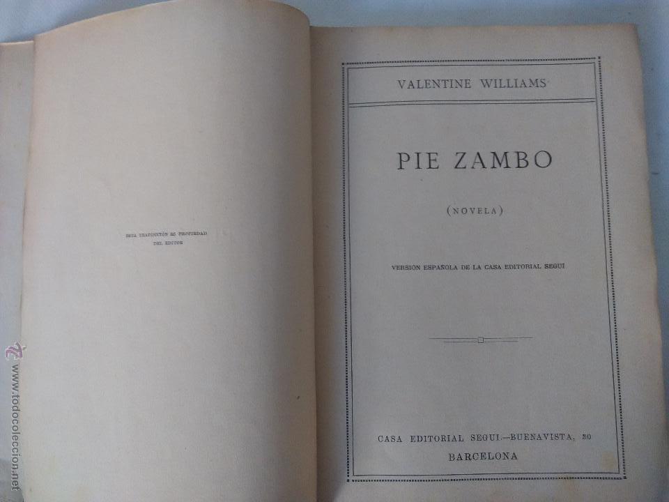 Libros antiguos: Pie zambo. La novela emocional - Foto 3