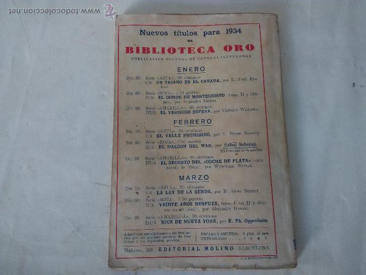 Libros antiguos: Biblioteca oro. El halcon del mal. 1934 - Foto 4