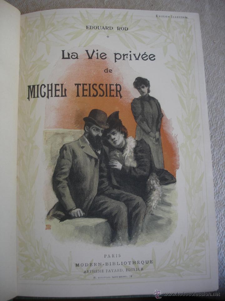 Libros antiguos: La vie Priv&eacute;e de Michel Teissier - Foto 1