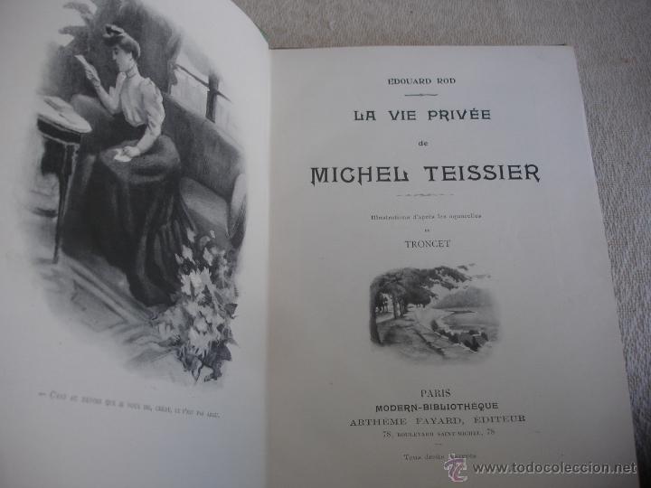 Libros antiguos: La vie Priv&eacute;e de Michel Teissier - Foto 3