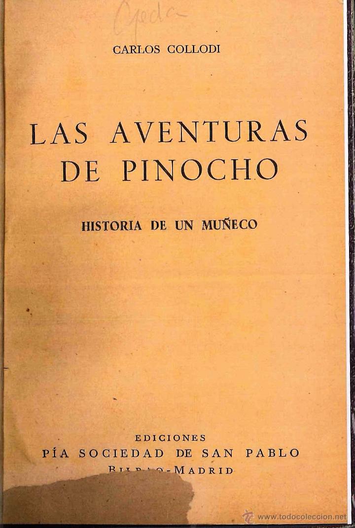 Libros antiguos: LAS AVENTURAS DE PINOCHO - Foto 1