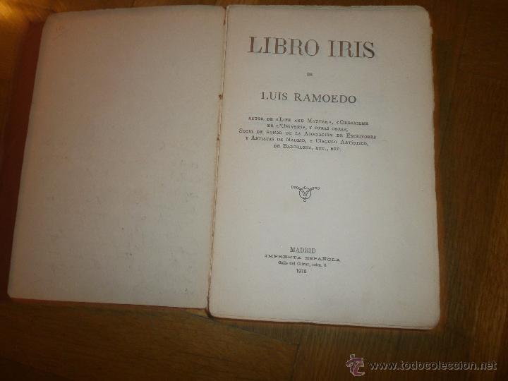 Libros antiguos: LIBRO IRIS DE LUIS RAMOEDO. MADRID, 1916 - Foto 3