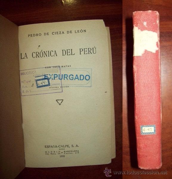 Libros antiguos: CIEZA DE LE&Oacute;N, Pedro de. Cr&oacute;nica del Per&uacute; - Foto 1