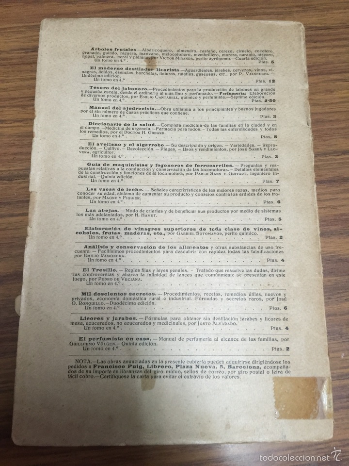 Libros antiguos: CR&Iacute;A LUCRATIVA DE LAS PALOMAS. A&Ntilde;O 1930. - Foto 3