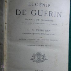 Libros antiguos: LIBRO DE 1.914 EUGÉNIE DE GUÉRIN