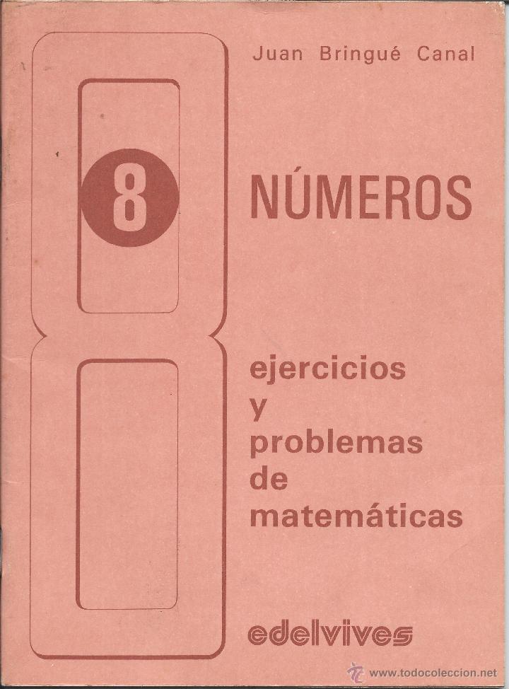 Libros antiguos: 8704- LIBRETA DE 8&ordm;-N&ordm; 8-NUMEROS:EJERCICIOS MATEMATICAS - Foto 1