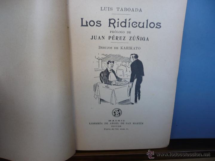 Libros antiguos: Los Rid&iacute;culos. Taboada, Karikato. Madrid, [ca. 1900]. - Foto 1