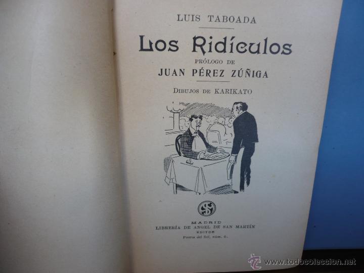 Libros antiguos: Los Rid&iacute;culos. Taboada, Karikato. Madrid, [ca. 1900]. - Foto 4