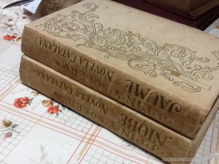 Libros antiguos: Novela catalana, pin y Soler 1903, dos tomos - Foto 1