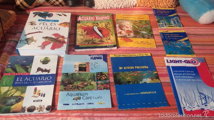 Libros antiguos: Gran lote de libros de peces de acuario - Foto 1
