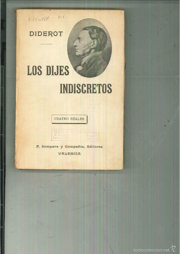 Libros antiguos: LOS DIJES INDISCRETOS. Diderot - Foto 1