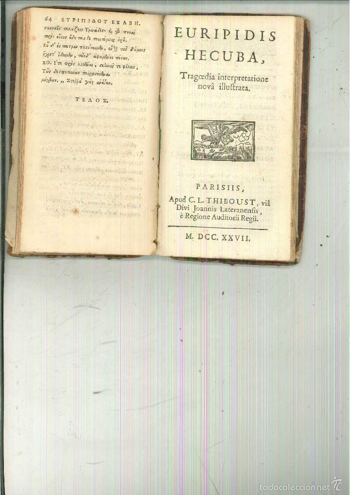 Libros antiguos: HECUBA. Euripides - Foto 2