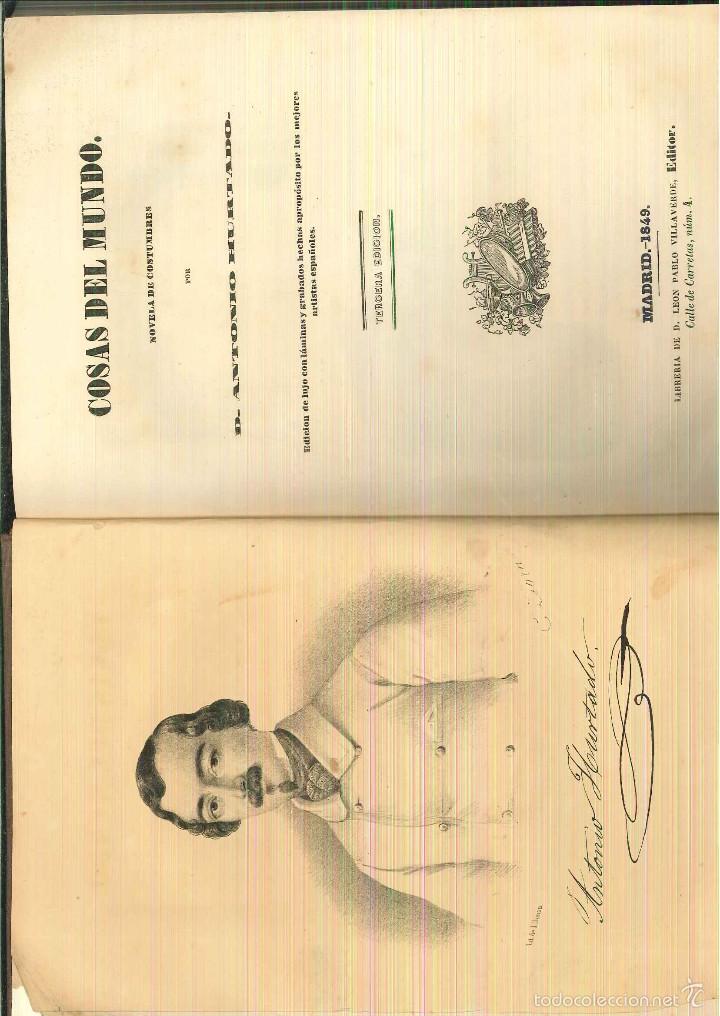 Libros antiguos: COSAS DEL MUNDO. Antonio Hurtado - Foto 1