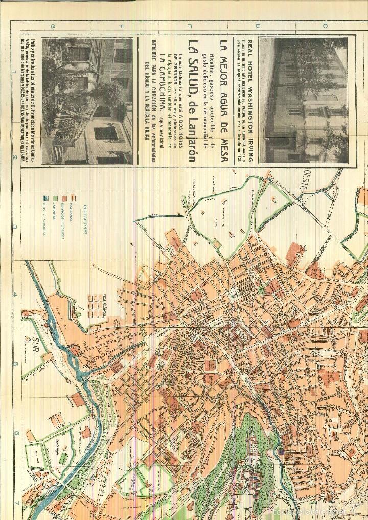 Libros antiguos: &Iacute;NDICE PLANO Y CALLES DE GRANADA. Luis Seco de Lucena - Foto 3