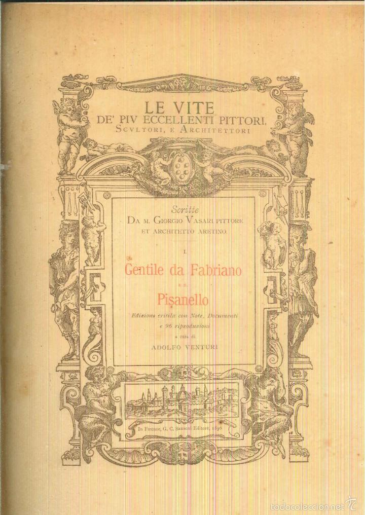 Libros antiguos: GENTILE DA FABRIANO E IL PISANELLO. Adolfo Venturi - Foto 1