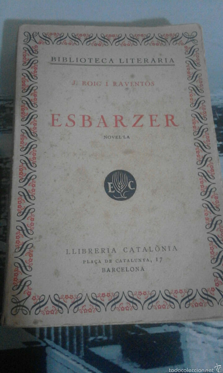 Libros antiguos: Esbarzer - J. Roig i Ravent&oacute;s - Foto 1