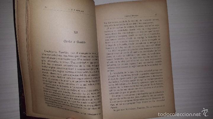 Libros antiguos: Cartas &iacute;ntimas (1911) Francisco Pi y Margall - Foto 2