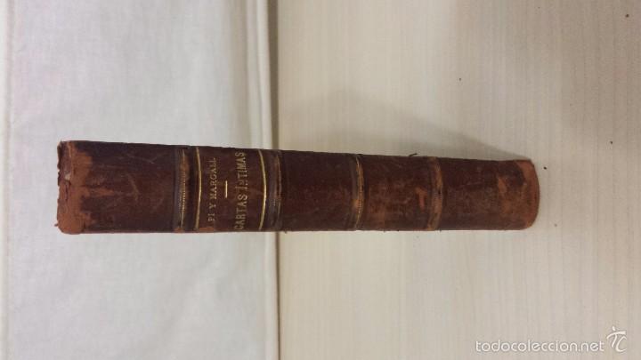 Libros antiguos: Cartas &iacute;ntimas (1911) Francisco Pi y Margall - Foto 3