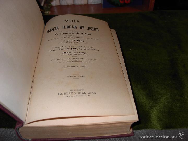 Libros antiguos: VIDA DE SANTA TERESA DE JESUS-1908 - Foto 1