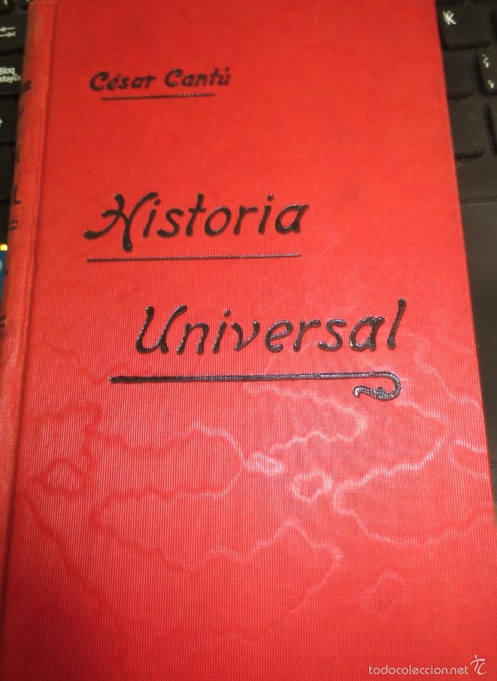Libros antiguos: HISTORIA UNIVERSAL TOMO 24  C&Eacute;SAR CANT&Uacute; - Foto 1